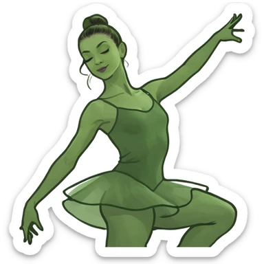 ballet dancer sticker