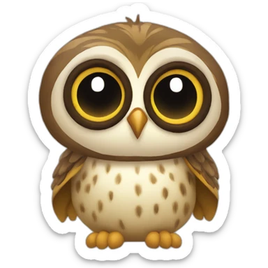 buho pijama gorro sticker
