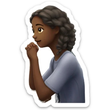 Girl sitting in train studying outside the window is a beautiful view with a sea sticker