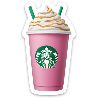 Pink Starbucks  sticker