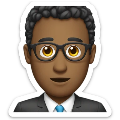 persona con ojeras sticker