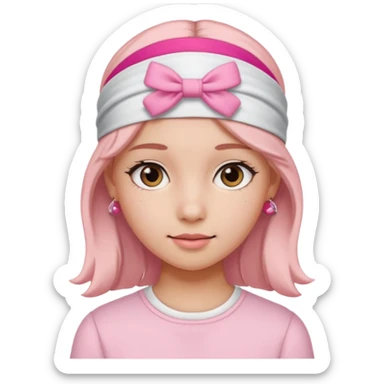 Cute preppy and pink sticker