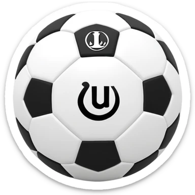 Soccer ball with lululemon sticker