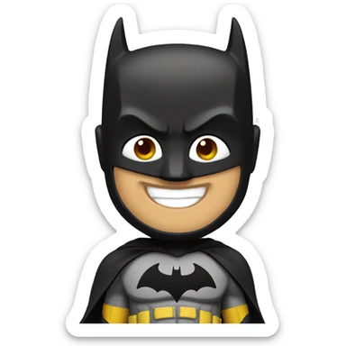 smiling batman sticker