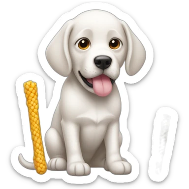 Crea un perro con aletas de pez sticker