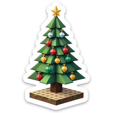 Minecraft Xmas sticker