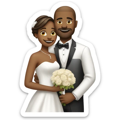 Husband wedding solo little fair sticker
