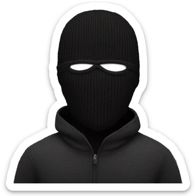 ski mask sticker