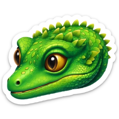 Gecko with lashes sticker