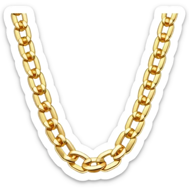 fantasy magic heavenly golden chains low poly sticker