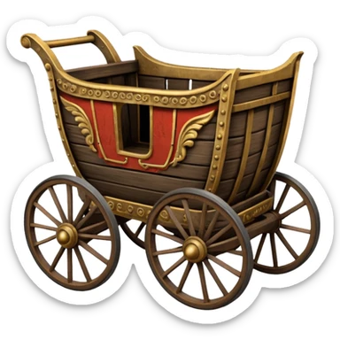 Roman chariot sticker