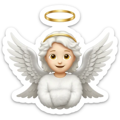 flying angel emoji | Al Emoji Generator sticker