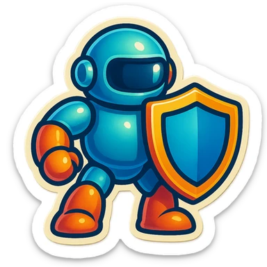 Lets do something else now. can you show me a iWexie shield robot sticker