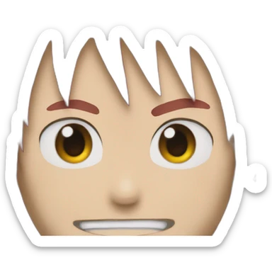 Natsu dragneel face sticker