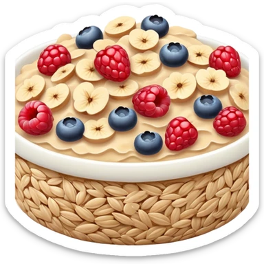 Oats with berries  sticker
