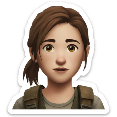 Ellie the last of us Little bit dezoom sticker