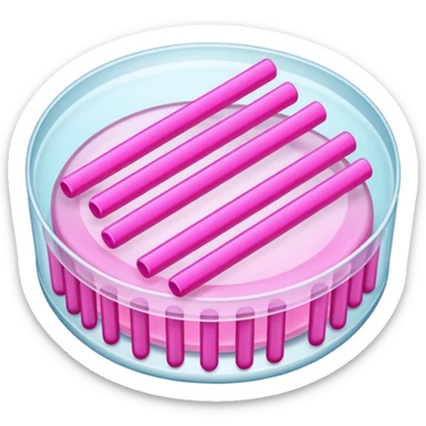 placa de petry com bastoes rosas sticker