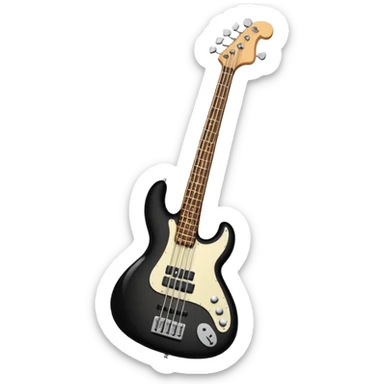 Bass guitar sticker