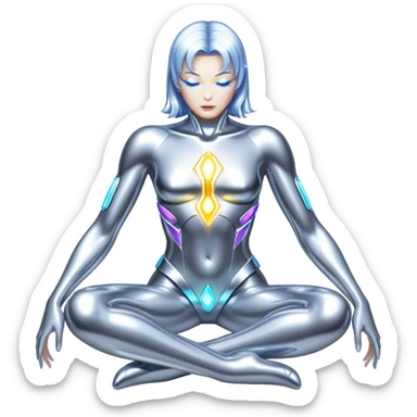 sorayama astral body glowing aura sticker