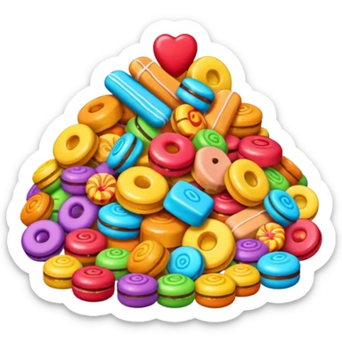 sweets and sugar sticker