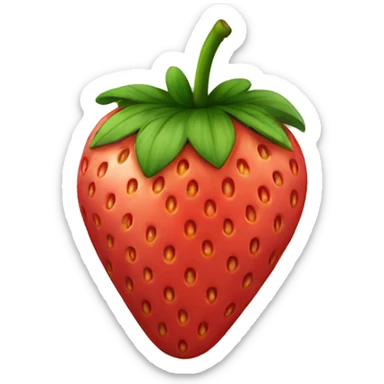 Strawberry sticker