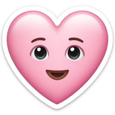 Pink pastel heart sticker