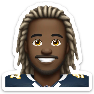 Chargers football player  sticker