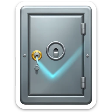 safe door is oppened  sticker