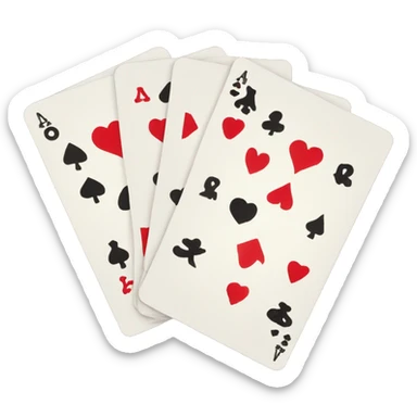 playing cards sticker