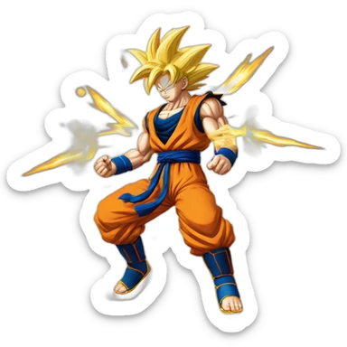 Goku kamehameha sticker