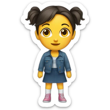 Fille embrasse un garçon sticker