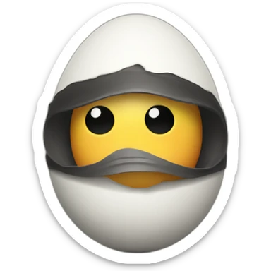 undercover egg sticker