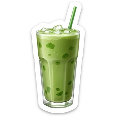 iced matcha latte sticker
