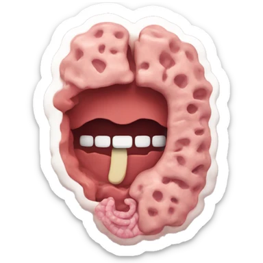 digestive system sticker