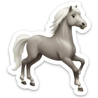 Dancing horse sticker