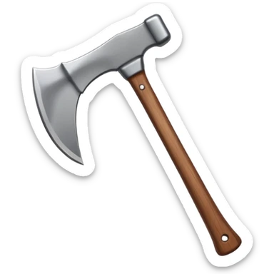 hiking axe sticker