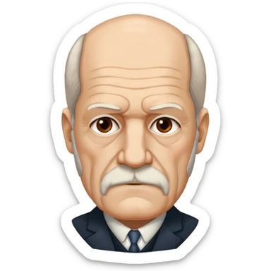 Sigmund Freud saying Δεν απαντώ sticker