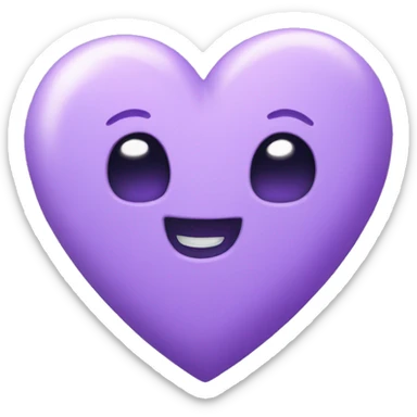 Purple Heart Pastel  sticker