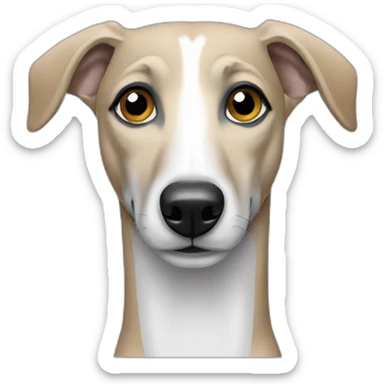 Whippet dog sticker