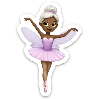 Sugar plum fairy ballerina sticker