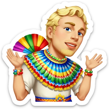 Joyful Reveler sticker