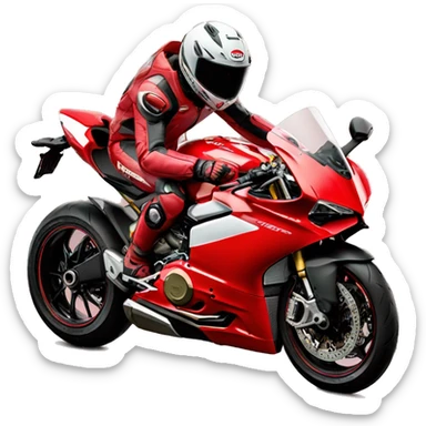 Ducati panigale v4 with boy sticker