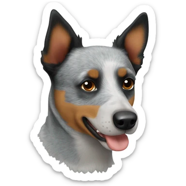 blue heeler dog sticker