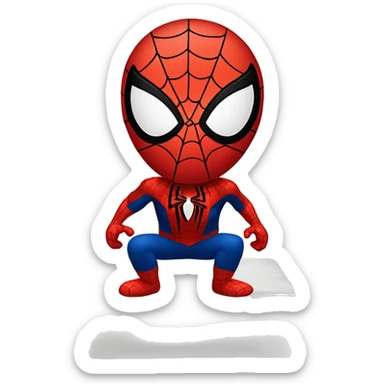 Spider-man escuchando música  sticker