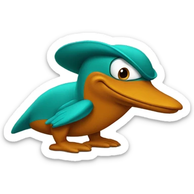 perry the platypus sticker