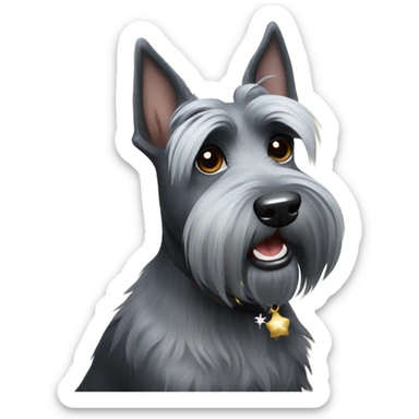 Scottish Terrier new year  sticker