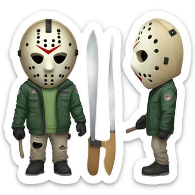 jason voorhes  sticker