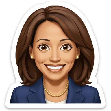 A Kamala Harris emoji sticker