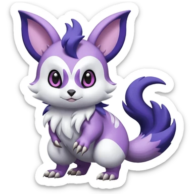 Shiny Furret-Absol-Noibat-Hybrid (Full body) sticker