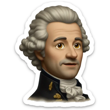 photorealistic aristocrat XVIII century sticker